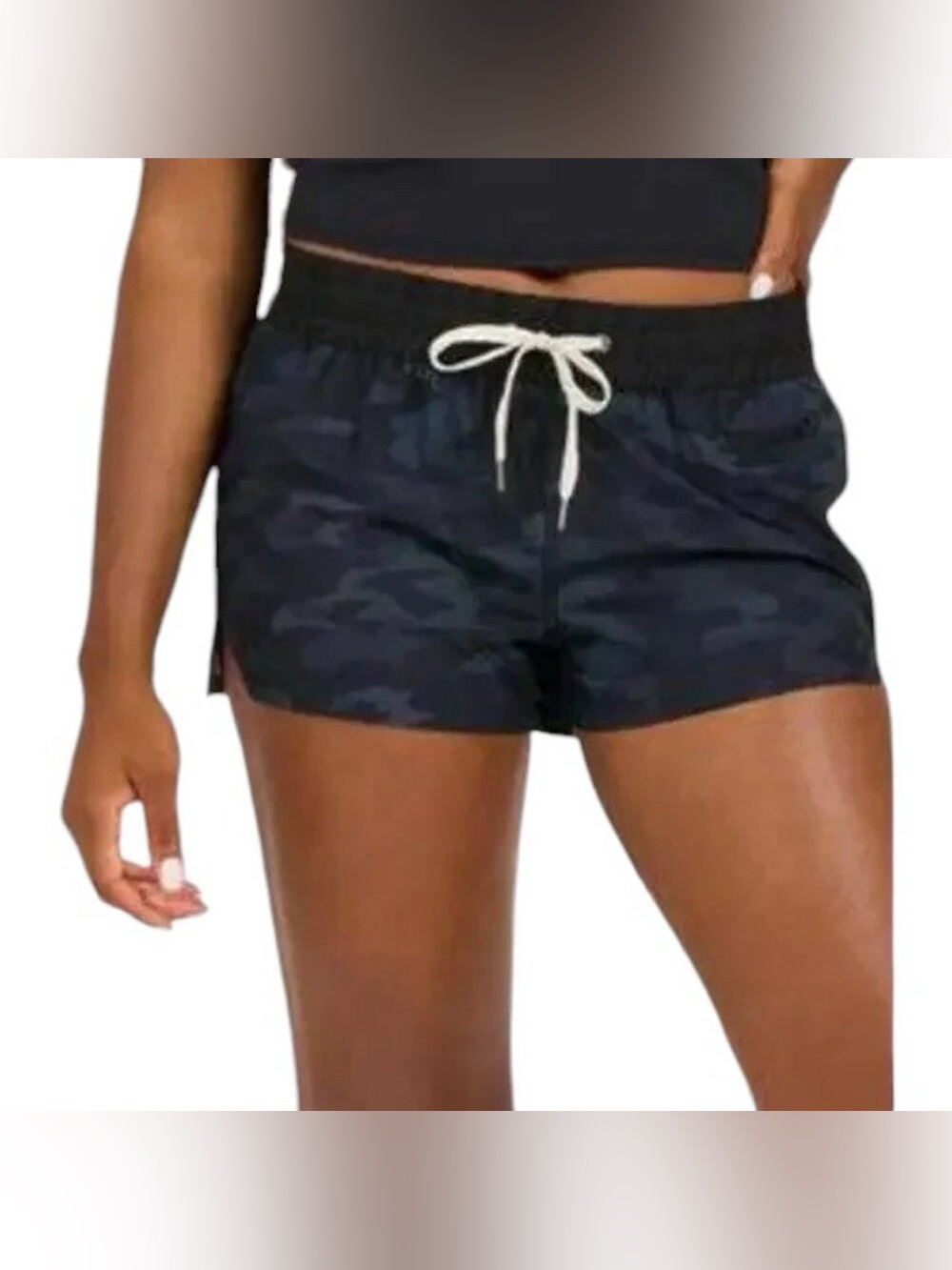 VUORI CLEMENTINE SHORTS BLUE CAMO SIZE X-SMALL